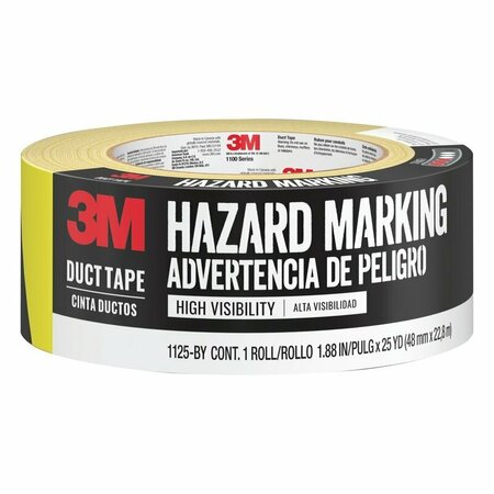 3M HAZARD TAPE BLK/YLW 25YD 1125-BY